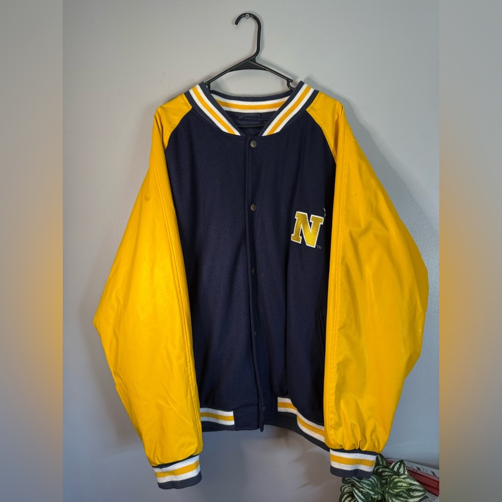 VTG Steve & Barry’s Navy Midship Letterman Jacket Men’s Size 3XL - Navy Blue